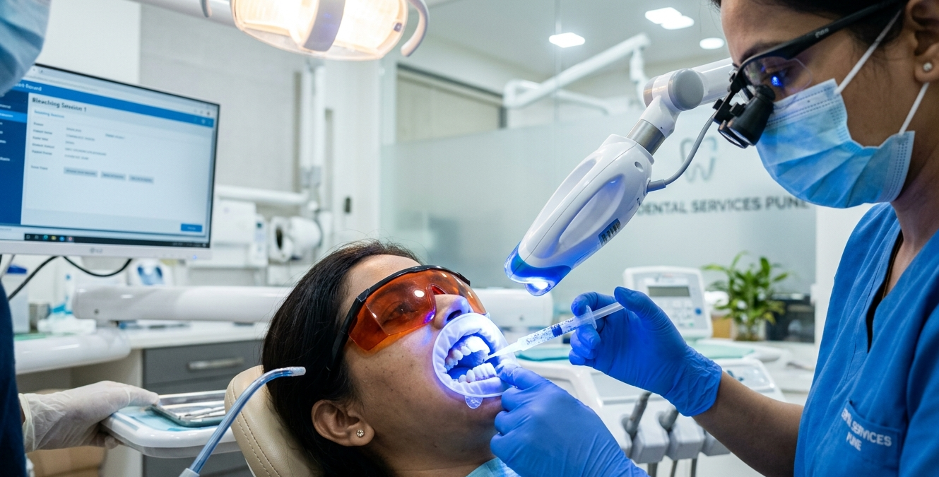 Cosmetic teeth bleaching treatments