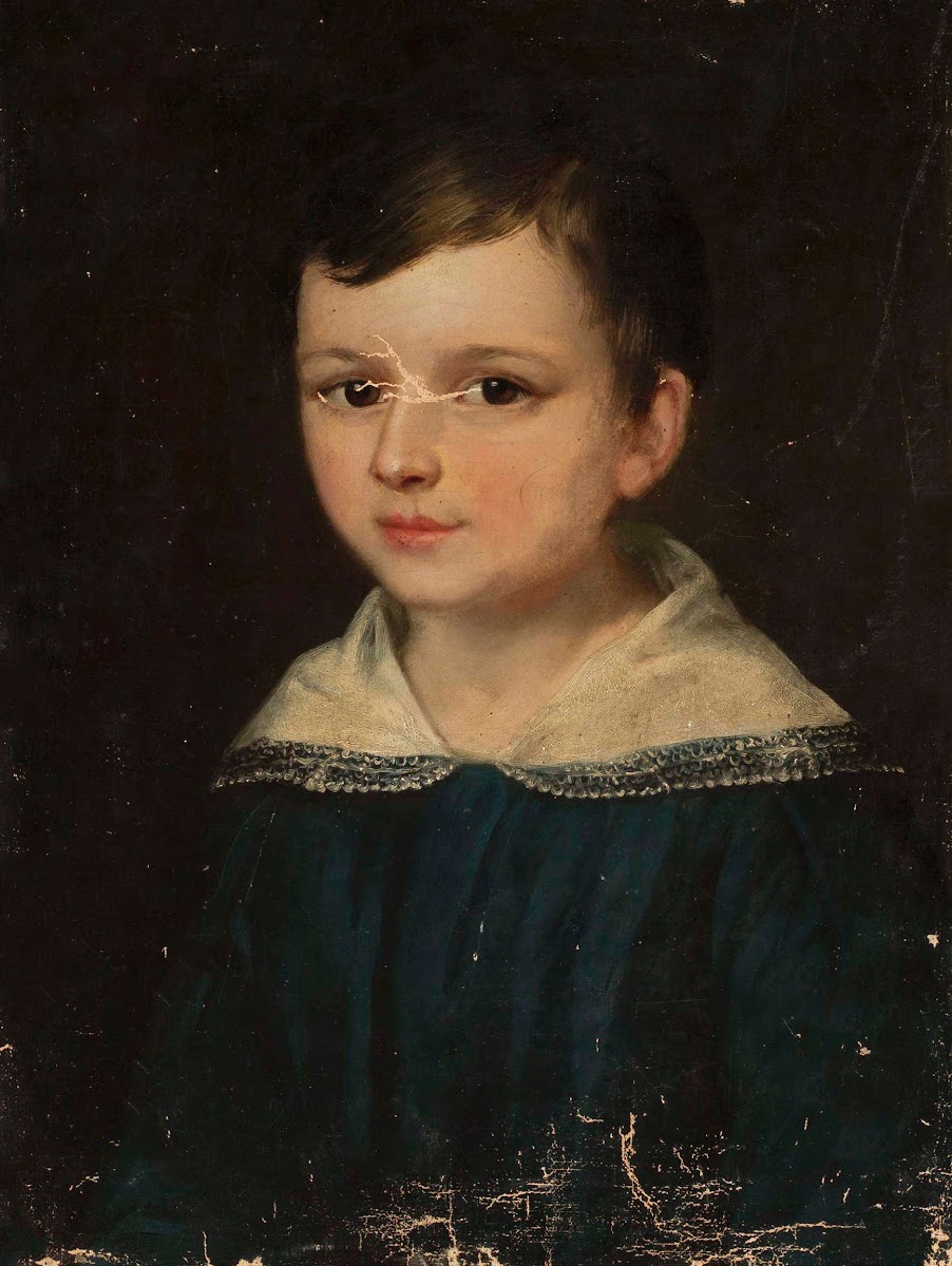Portrait of Oktawian Szukiewicz as a child 1844