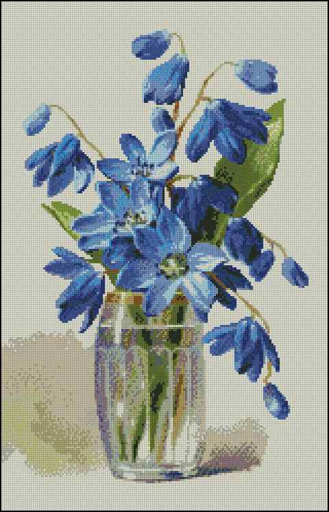 CMP 170389 Blue Bouquet