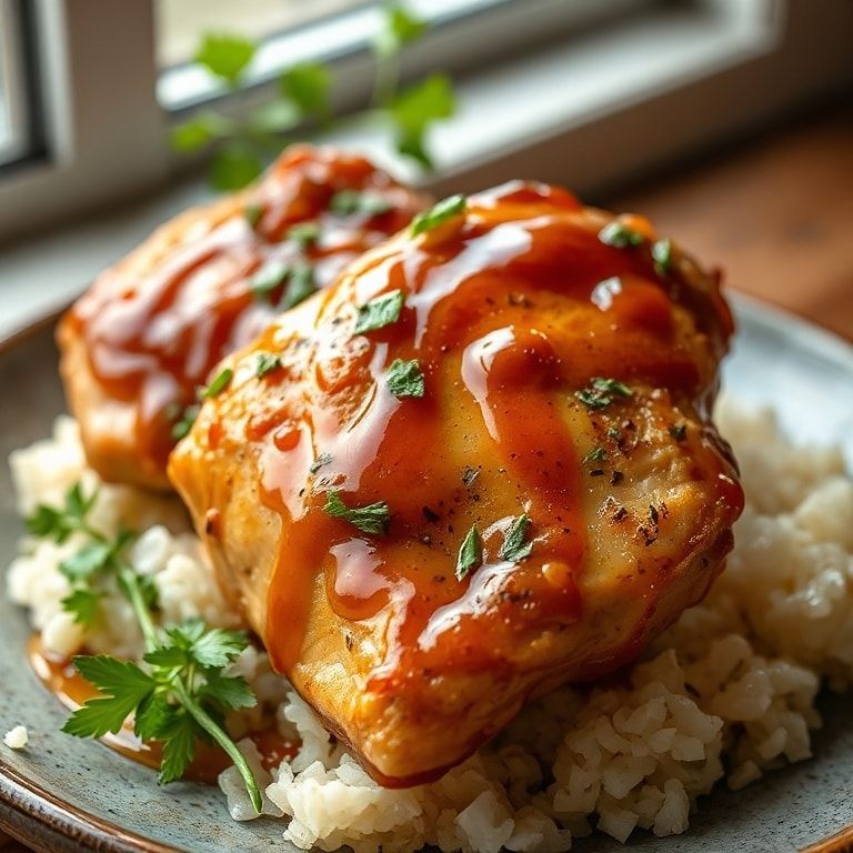 Soy Garlic Chicken Thighs Recipe – Quick & Easy Weeknight Dinner finished