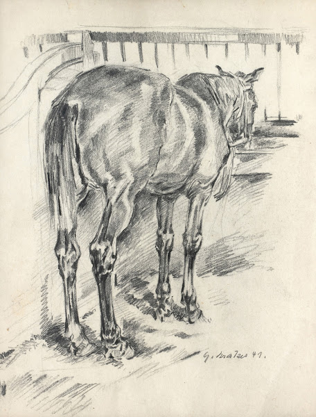 Pferd im Stall 1941
