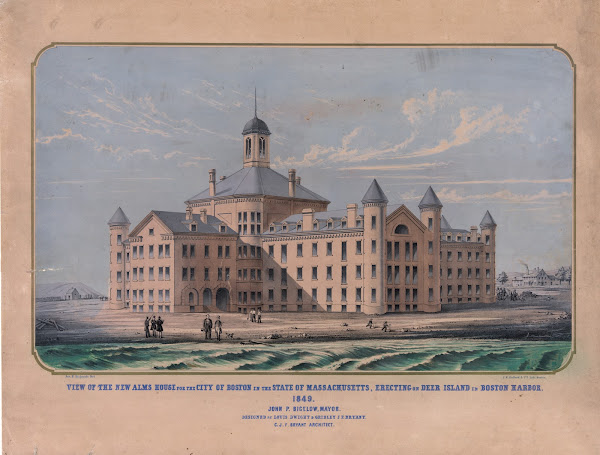 View of the new alms house for the city of Boston in the state of Massachusetts