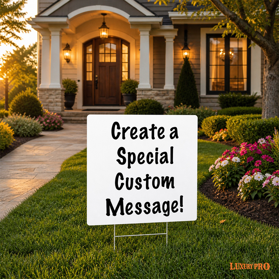 Rectangular Yard Sign