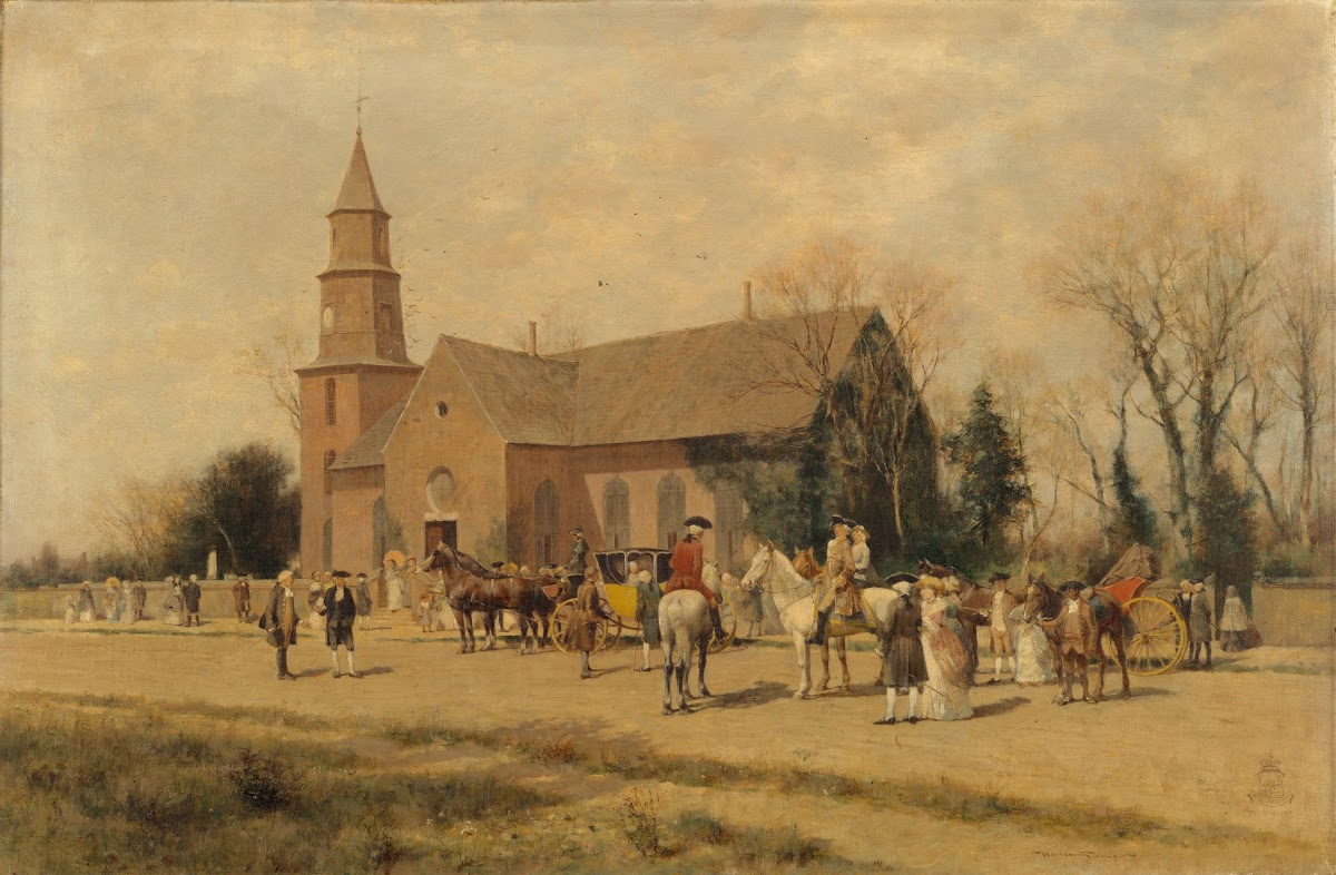 Old Bruton Church Williamsburg Virginia in the Time of Lord Dunmore 1893