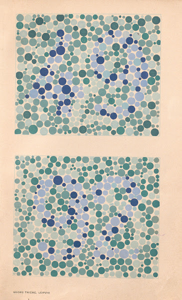 Stillings pseudo isochromatic plates for testing color perception Pl24 1929