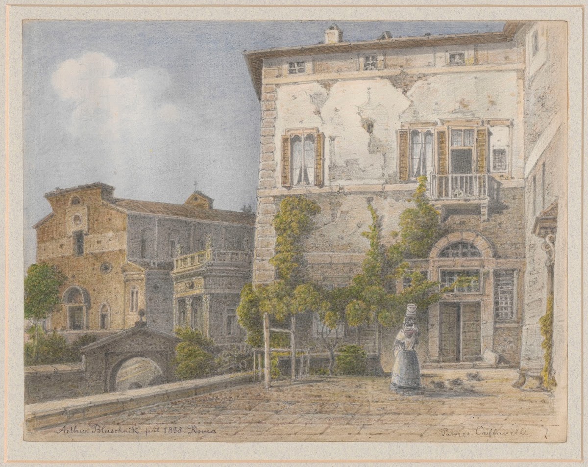 Palazzo Caffarelli Clementino in Rome 1858