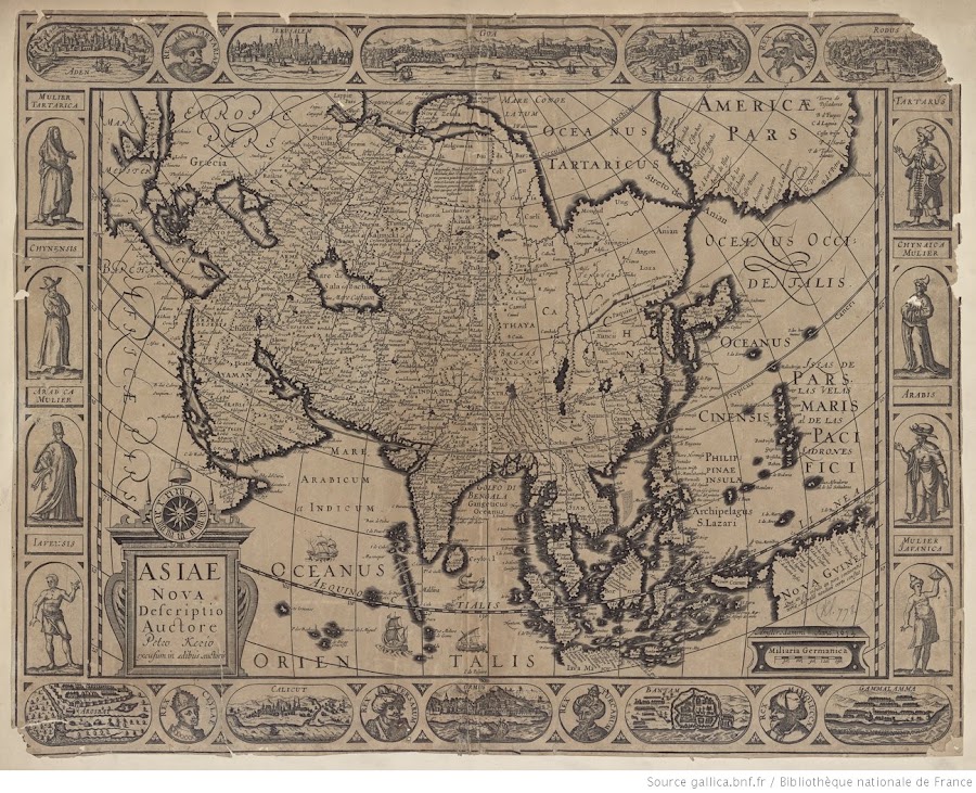 1614_Asiae nova descriptio / Auctore Petro Kerio_Van den Keere, Pieter (1571-1646)