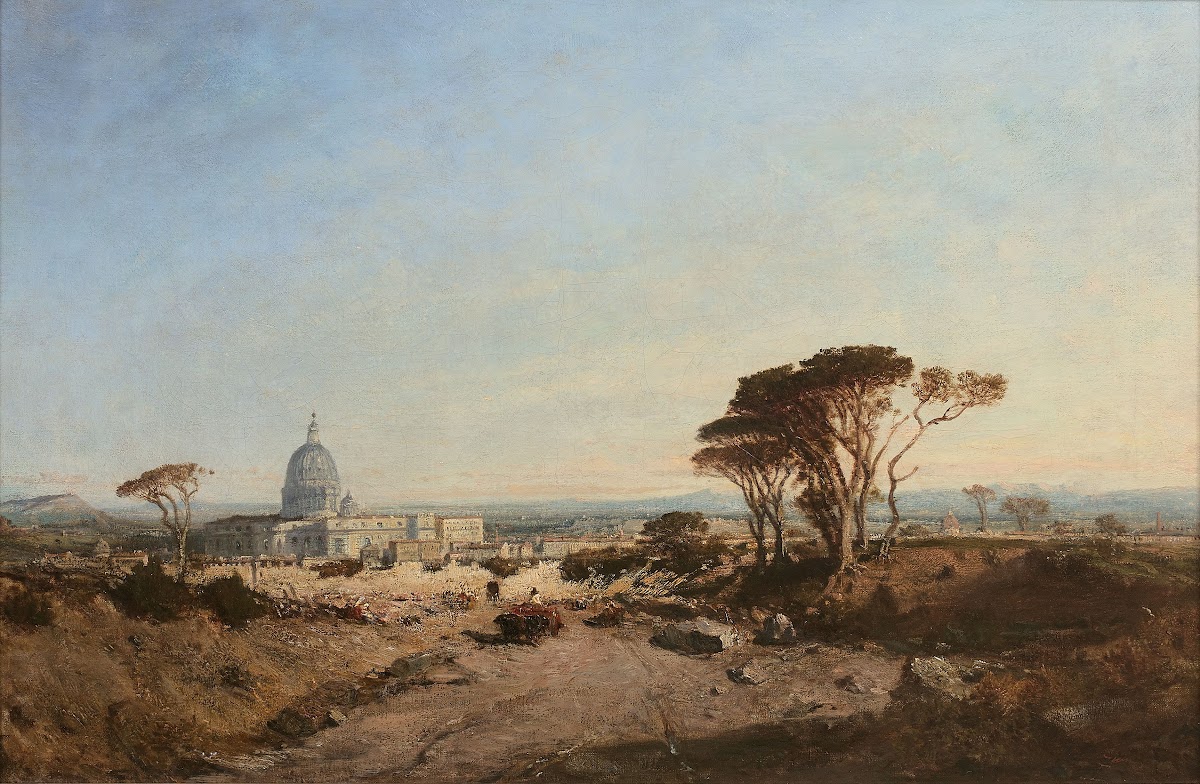 Vue de Rome et de larrivée vers le Vatican