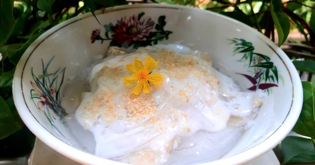 Bánh chuối hấp sắn dây bằng lò vi sóng