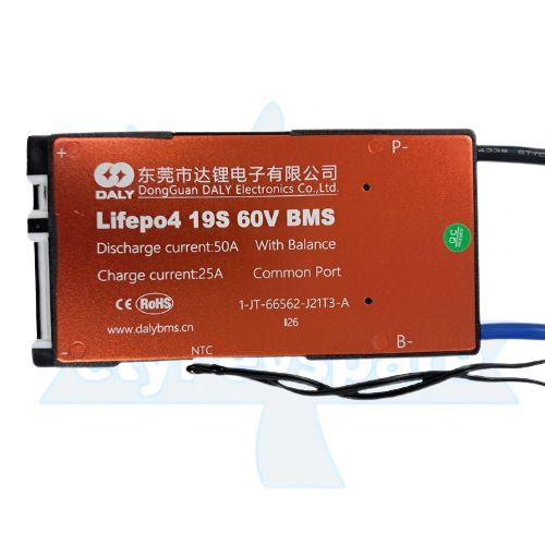 LFP 19S 50A SAME PORT W/P DALY BMS (32c8)