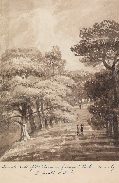 Favorite Walk of Dr Johnson in Greenwich Park