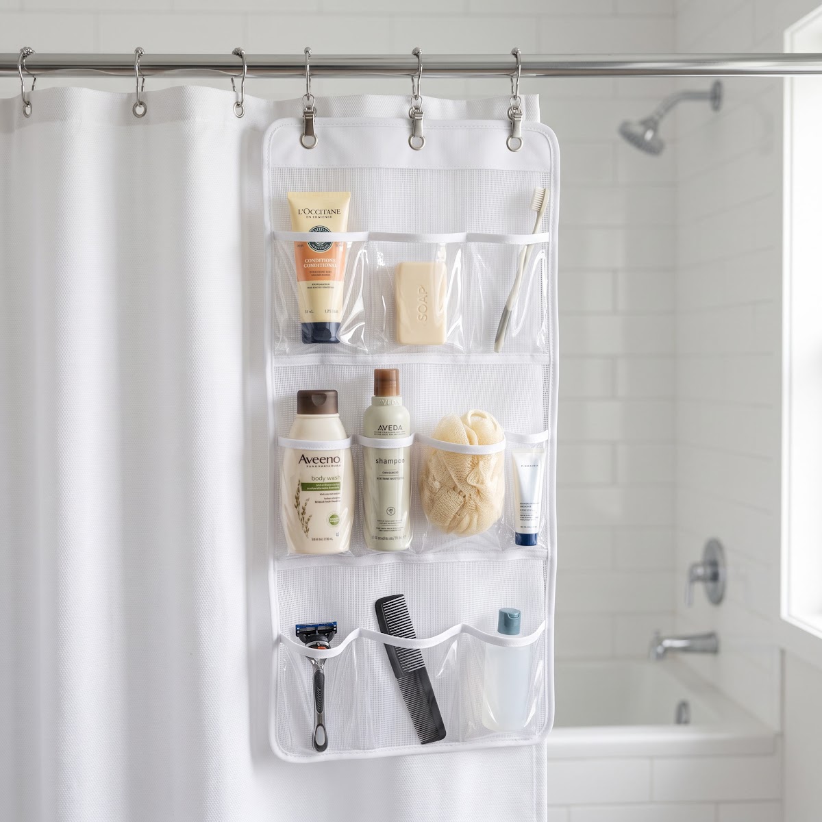 Best Shower Curtain Organizers for Tiny Bathrooms (2026) - BEST COMPACT — PRODUCT SHOT