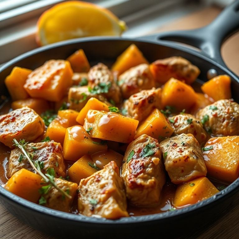 Turkey Butternut Squash Skillet – Easy One-Pan Weeknight Dinner finished