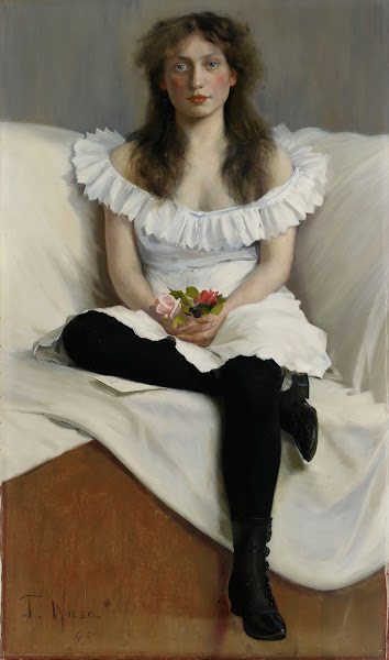 Portrait of a Young Woman in White 1893