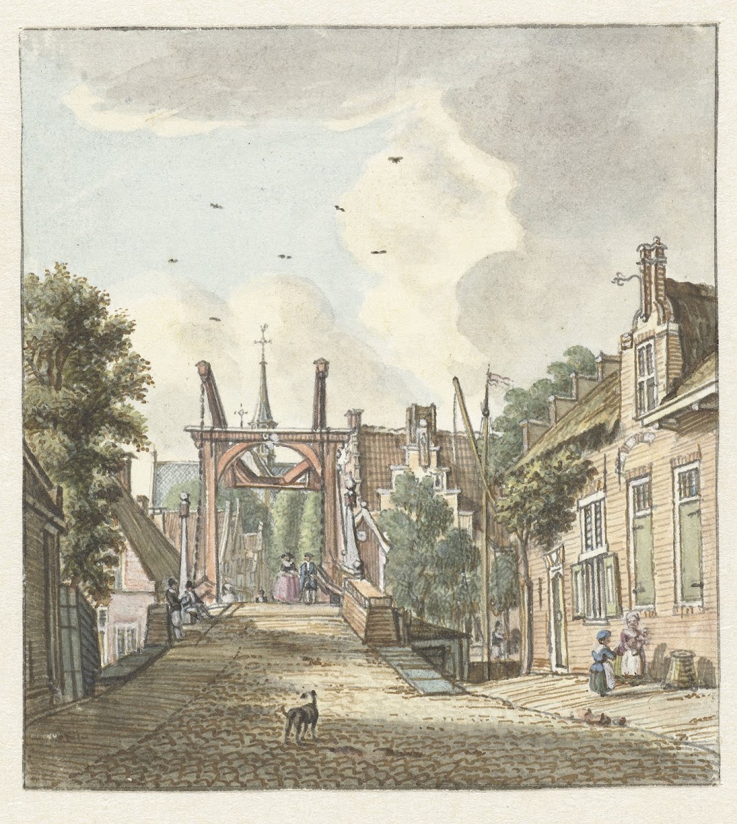 Gezicht te Alphen aan de Rijn 1749