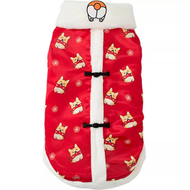 Dog suit in Chinese style, two-piece