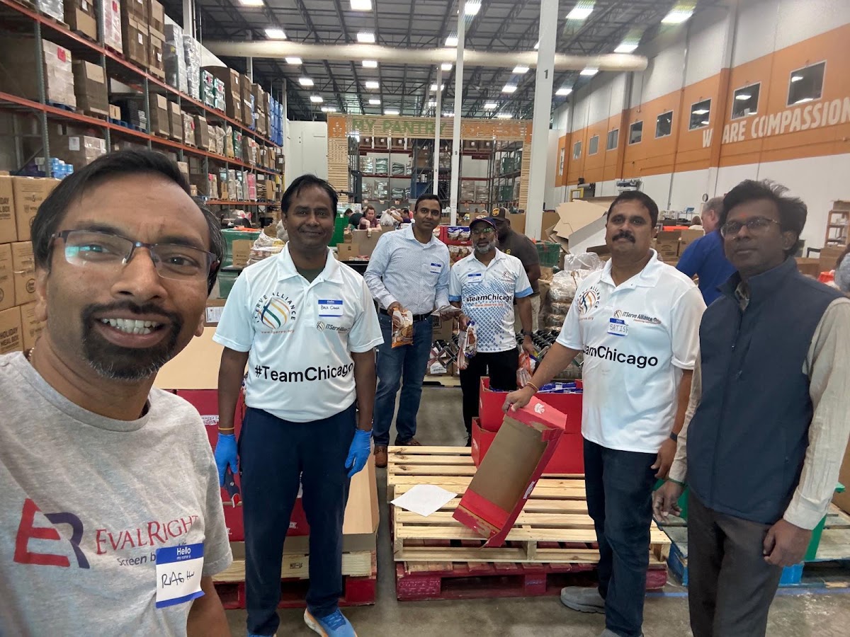 ITServe Chicago Chapter Northern Illinois Food Bank Volunteer Activity