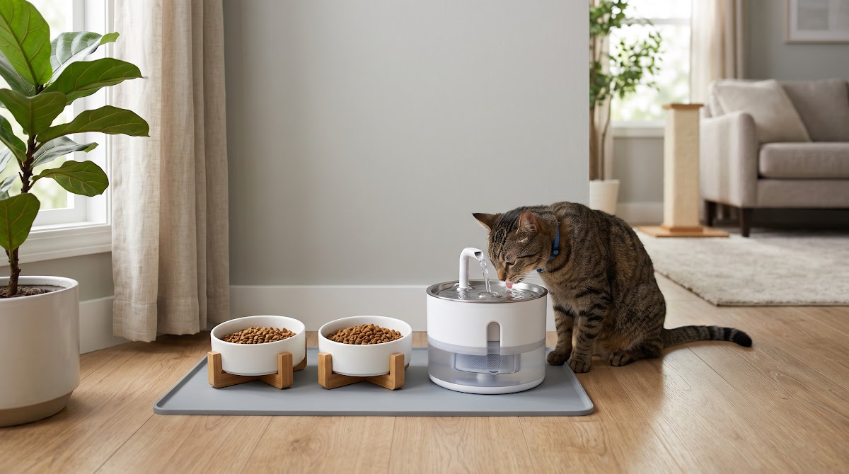 Best Cat Water Fountains for Indoor Cats (2026) - BEST COMPACT — IN CONTEXT