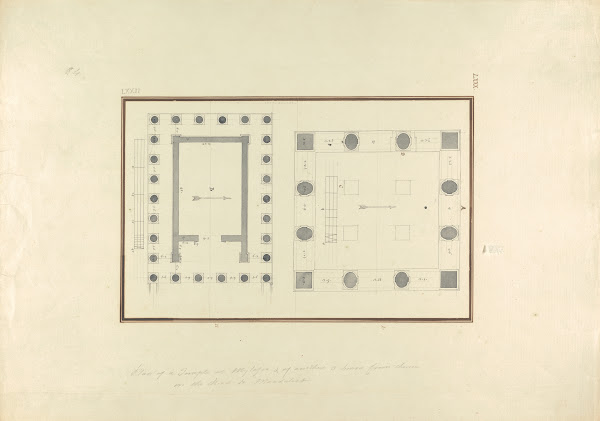 Plan of a Temple at Mylasa and of Another Three Hours from Thence on the Road to