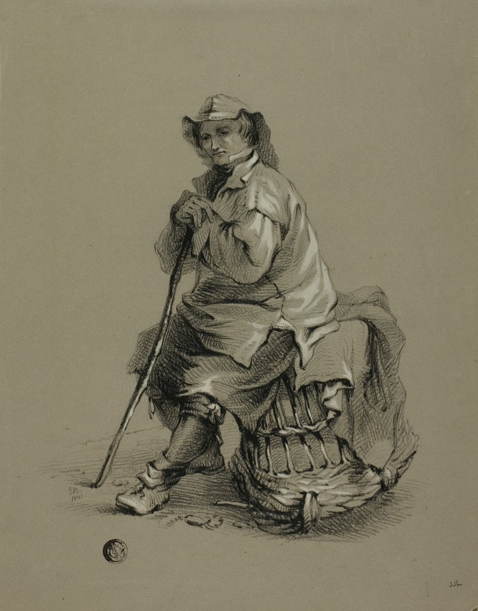 Fisherman Seated on Lobster Pot 19th century
