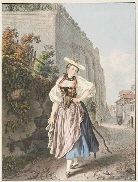 Fille de bain ou Paysanne galante du canton de Berne 1791