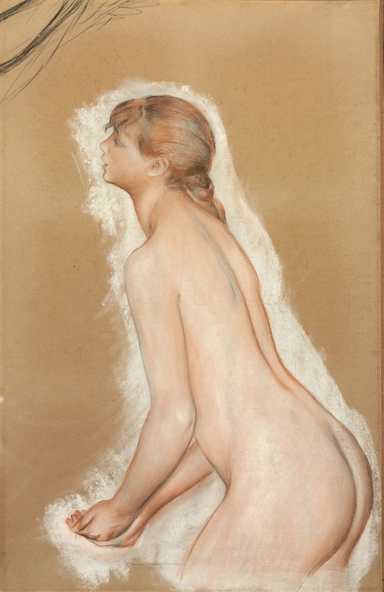 Splashing Figure Study for The Large Bathers 1884