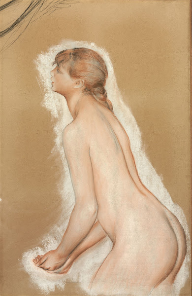 Splashing Figure Study for The Large Bathers 1884