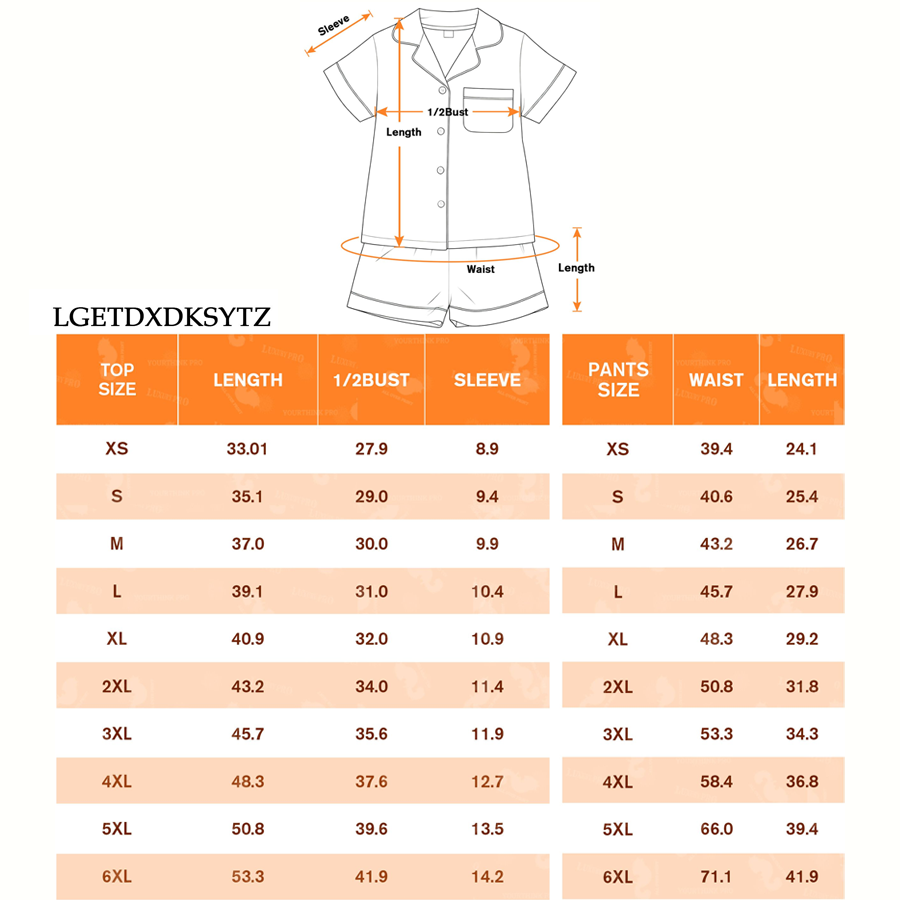 AOP LG Kids Short Sleeve Shorts Pajama Set
