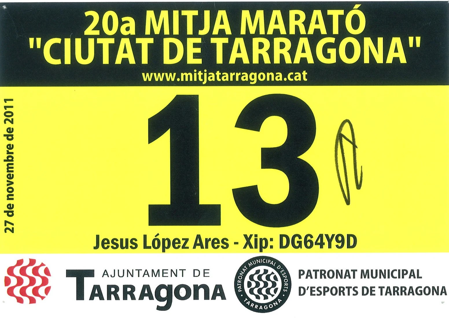 Dorsal de Mitja Tarragona