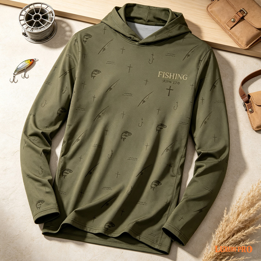 AOP Hoodie without cuffs and hem