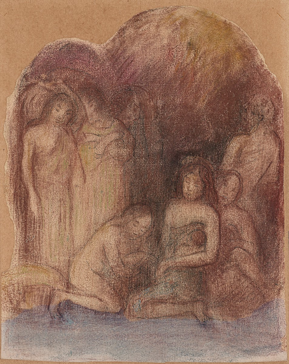 Etude pour La nativité tahitienne circa 1901