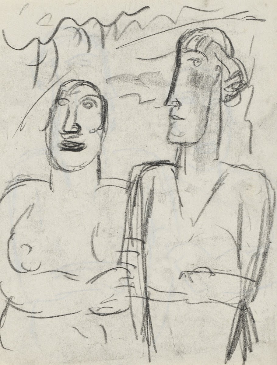 Schets van een man en een vrouw 20th century
