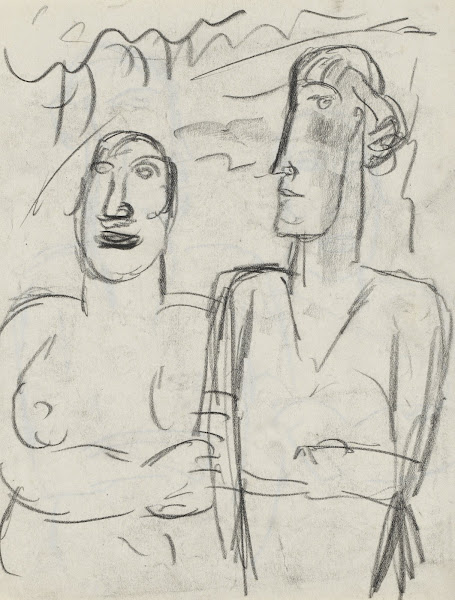 Schets van een man en een vrouw 20th century