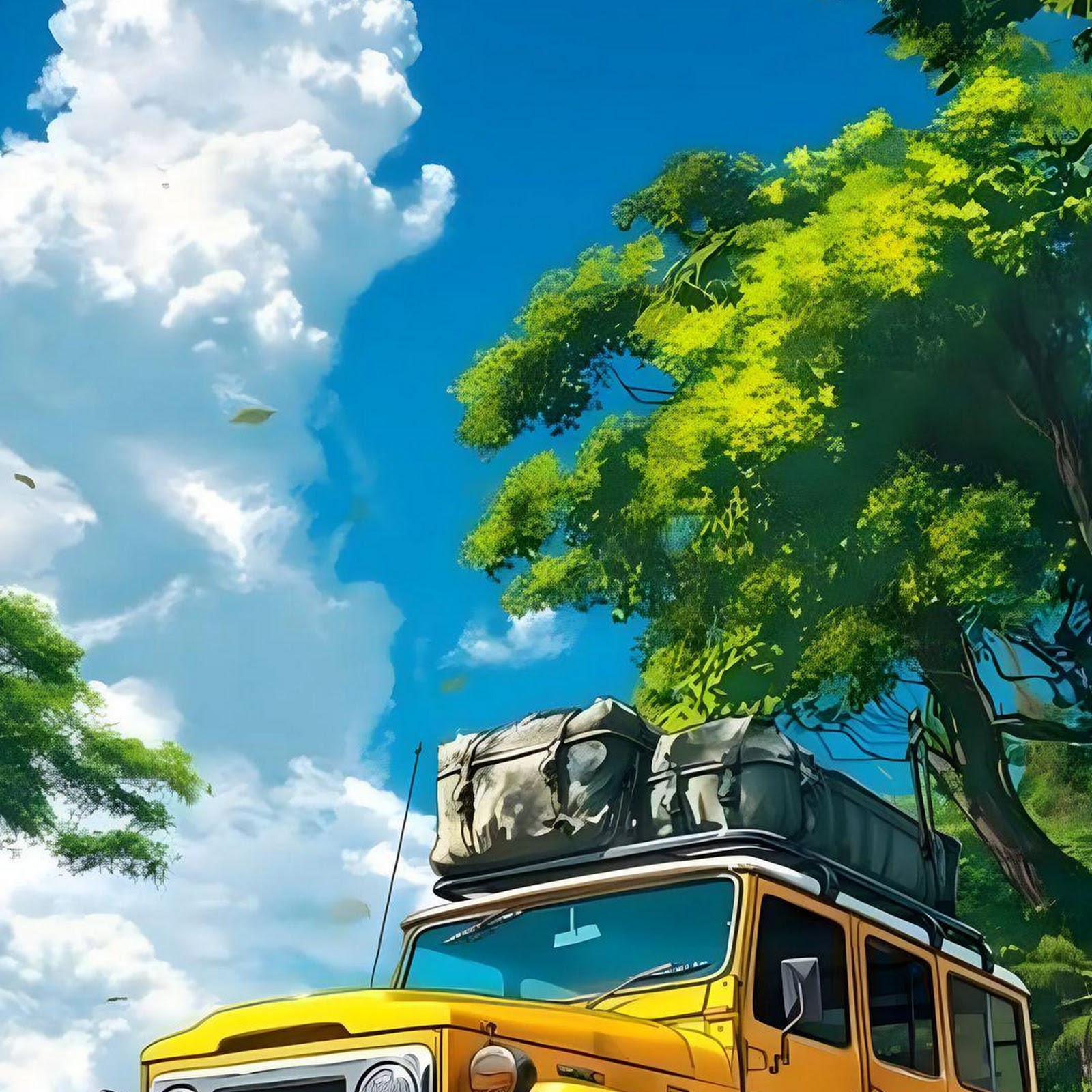 Download Yellow Toyota Land Cruiser Adventure Full HD iPhone
