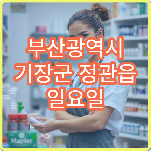 부산광역시 기장군 정관읍 일요일 영업 약국 위치