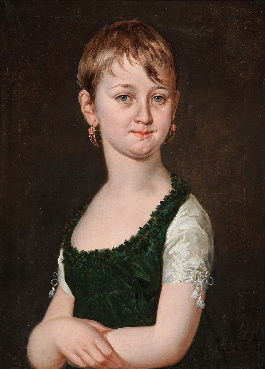 Portrait Of A Young Girl Traditionally Identified As Princess Zu Löwenstein Wert