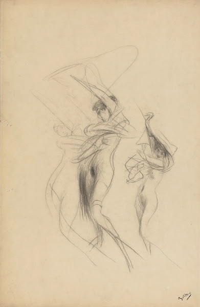 Study of Dancing Nudes