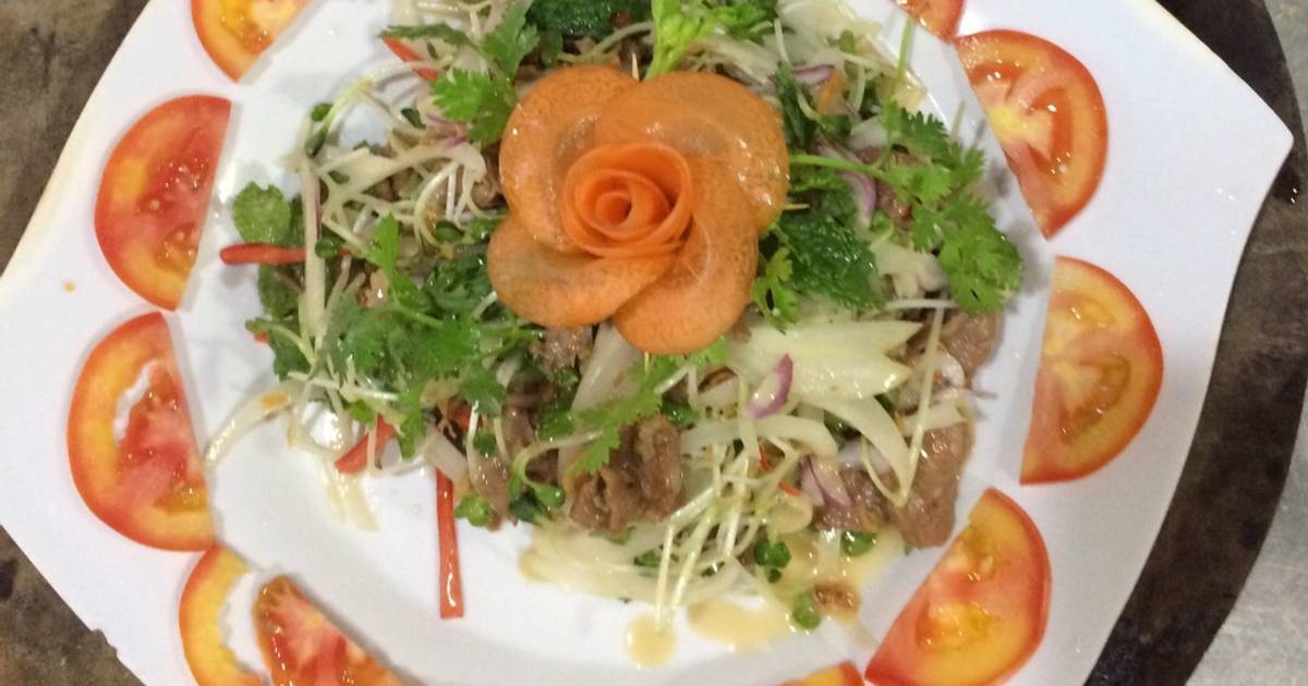 Gỏi cải mầm bò