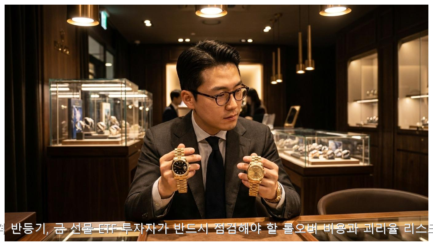 금 가격 반등기, 금 선물 ETF 투자자가 반드시 점검해야 할 롤오버 비용과 괴리율 리스크 분석 핵심 안내 및 분석 인포그래픽 (4)