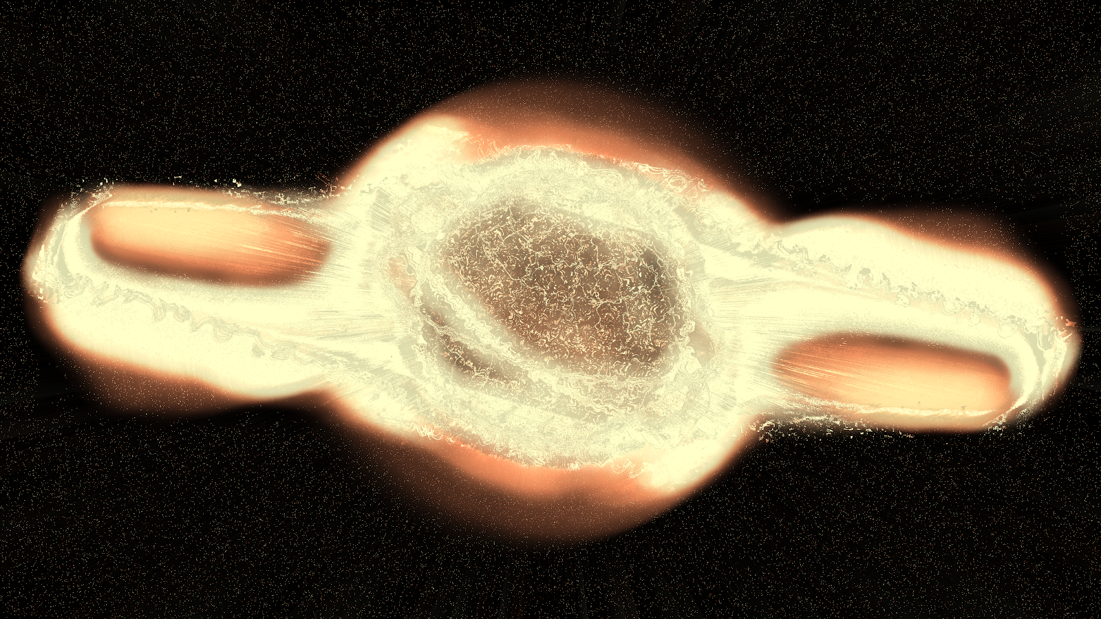 Glowing Cosmic Star Explosion - Space Art 4K Wallpaper (3840x2160)