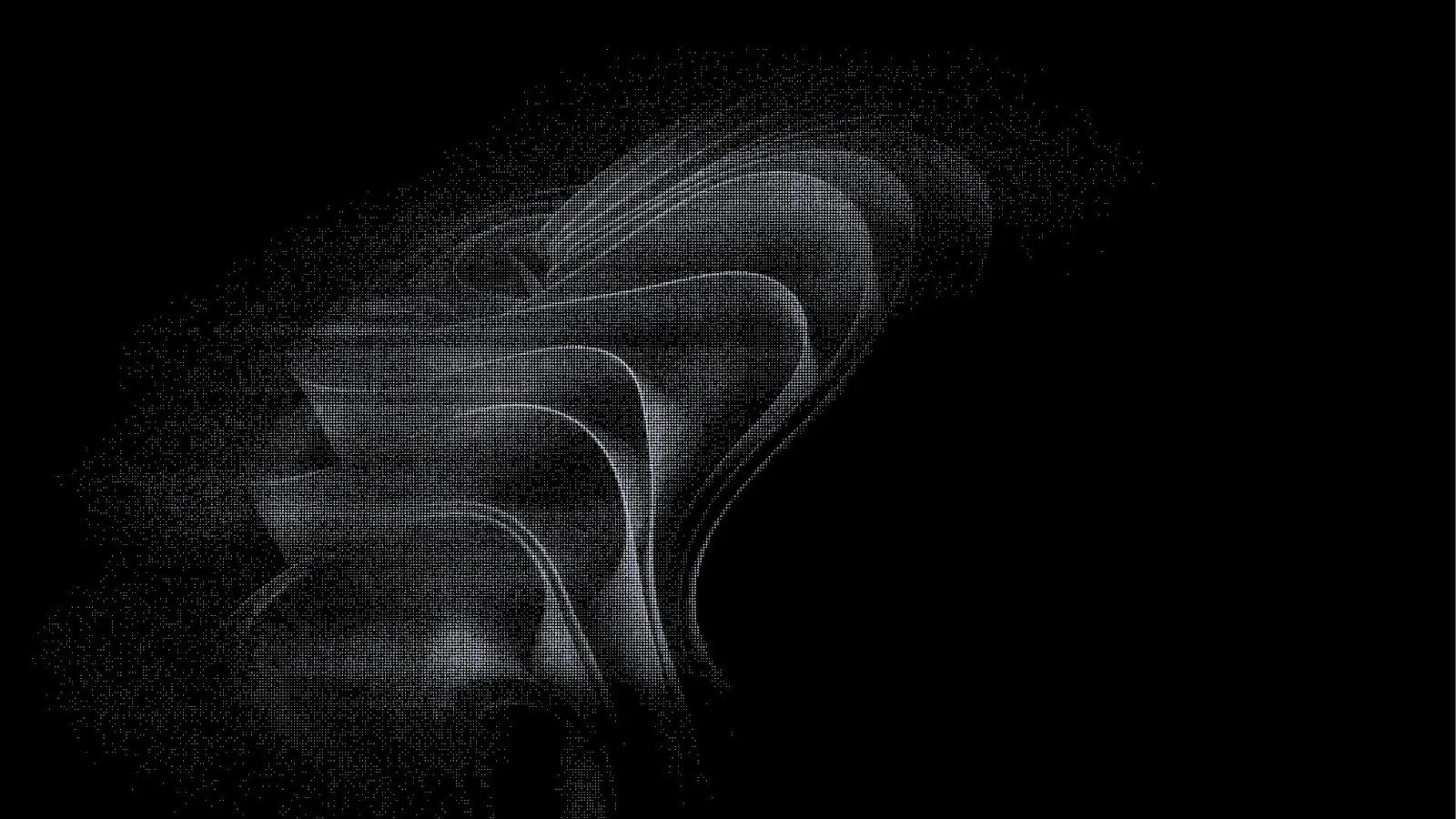 Abstract Windows 11 Bloom Pattern - Digital Halftone Art 2K Wallpaper (2560x1440)