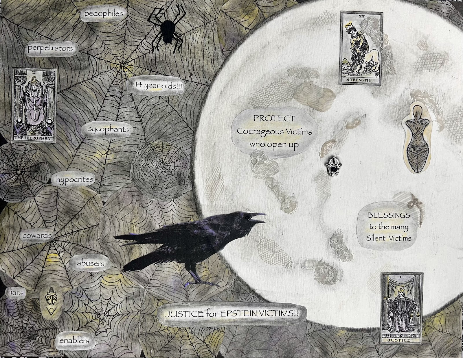 mixed media collage