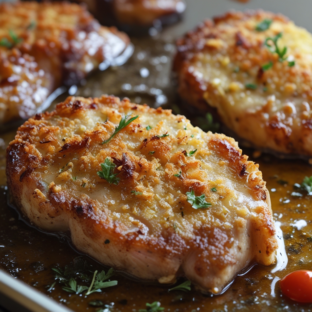 Crispy Parmesan Crusted Pork Chops - Easy Homemade Dinner Recipe