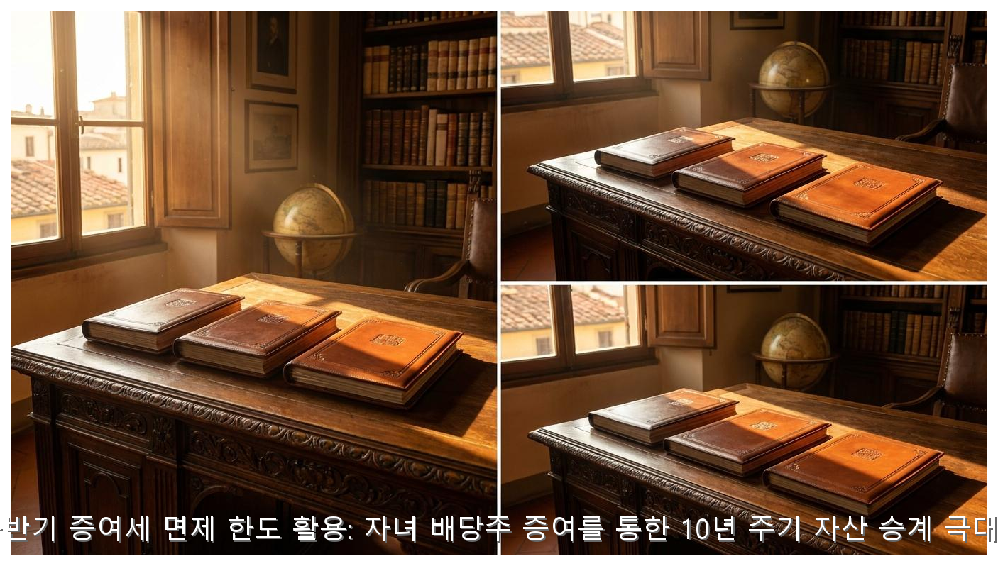 2026년 자녀 배당주 증여세 면제 한도 활용: 10년 주기 자산 승계 전략 핵심 안내 및 분석 인포그래픽 (6)