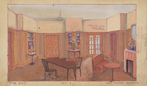 The Bat Sketch no 1 Act I Domestic Interior 1934 1943