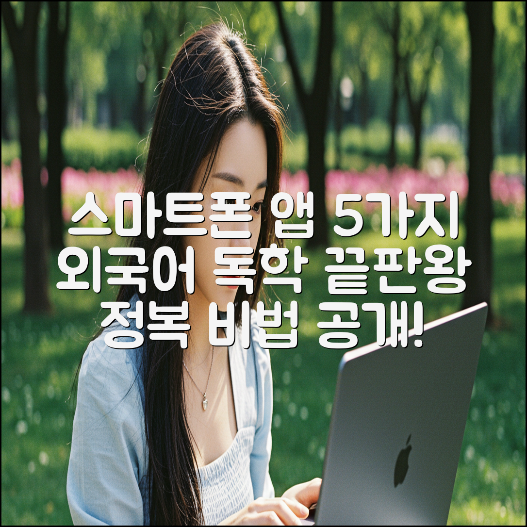 스마트폰 앱 5가지: 외국어 독학 정복법