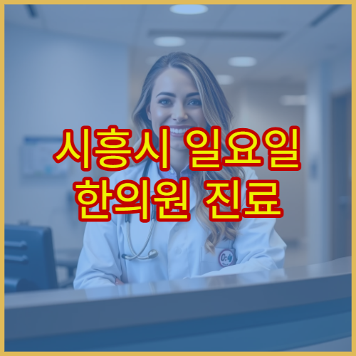 시흥시 일요일 한의원 진료 병원 교통사고 후유증 치료 가능