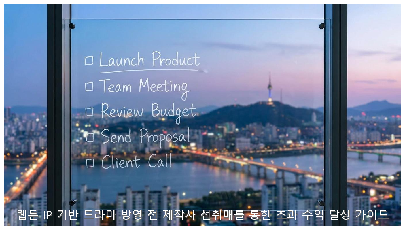 웹툰 IP 기반 드라마 방영 전 제작사 선취매를 통한 초과 수익 달성 가이드 핵심 안내 및 분석 인포그래픽 (7)