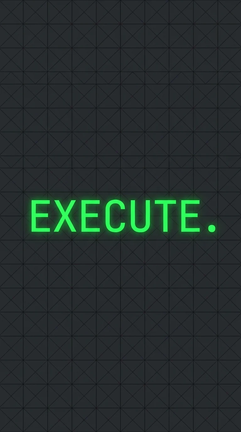 Charcoal Dark Mode Grid Execute Terminal Background - Free 4K mobile Wallpaper