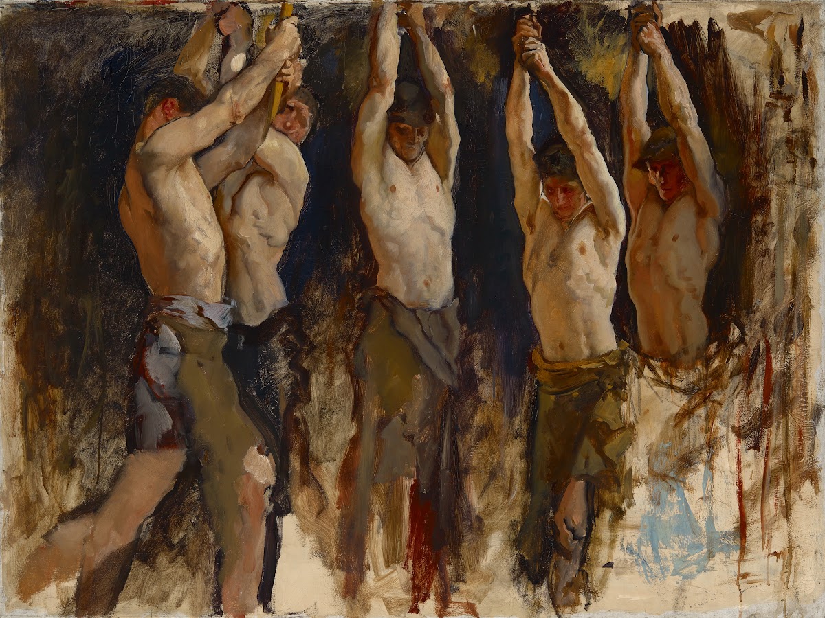 Figure Study for The Spirit of Vulcan Genius of the Workers in Iron and Steel Ro